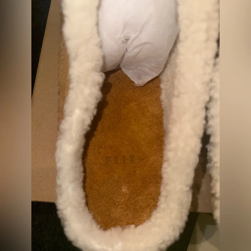 FEIT Slipper Suede Slipper Wool Slipper Shoes 44